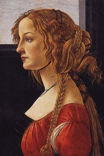 A Young Woman - Simonetti Vespucci Poster Print by Sandro Botticelli - Item # VARBLL058761037L
