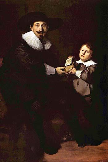 Portrait of Jan and his son Pellicorne Poster Print by Rembrandt  Van Rijn - Item # VARBLL0587264640
