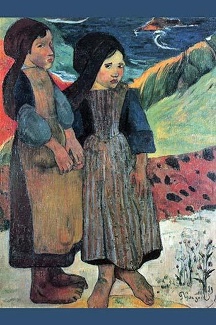 Breton Near sea with two young girls Poster Print by Paul  Gauguin - Item # VARBLL0587259906
