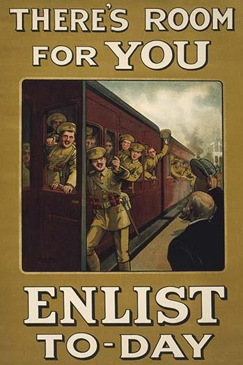 soldiers boarding a train, gesturing to others to join them. Poster Print by unknown - Item # VARBLL0587235187