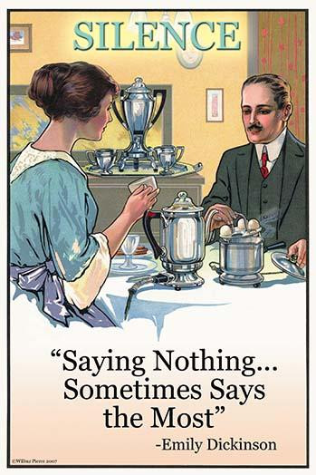 Husband and Wife at the Breakfast Table Poster Print by Wilbur Pierce - Item # VARBLL0587221593