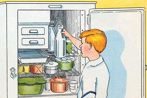 Taking milk from the ice box. Poster Print by Julia Letheld Hahn - Item # VARBLL0587274573