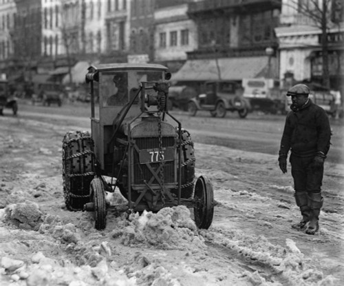 A Ford Tractor cleans snow on DC Street Poster Print - Item # VARBLL058748795L