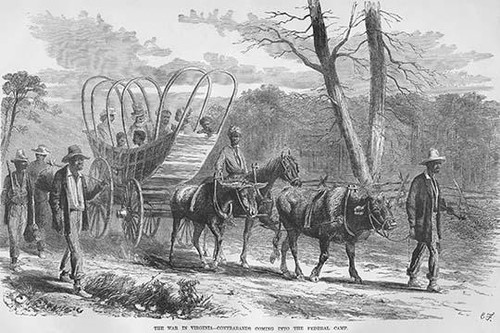 Contrabands coming into Federal Camp Poster Print by Frank  Leslie - Item # VARBLL0587328959