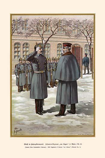 Colonel of the 25th Infantry Regiment "Von Lutzow" - Rhenish - Hohenzollern Overcoat Poster Print by G. Arnold - Item # VARBLL0587294868