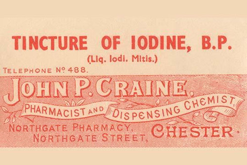 A 1920's pharmacy bottle label.  Many of these were quack cures and the main ingredient often was alcohol. Poster Print by Unknown - Item # VARBLL0587283432