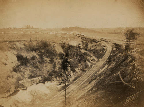 Military railroad bridge across Potomac Creek, on the Fredericksburg Railroad Poster Print - Item # VARBLL058745514L