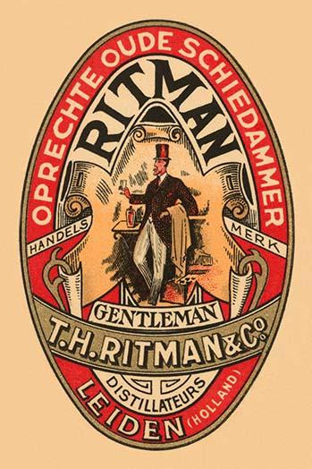A liquor label from the T.H. Ritman & Co. distillers of Holland. Poster Print by Unknown - Item # VARBLL0587239026