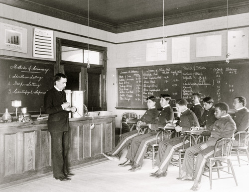 Class in making cream at Hampton Institute, Hampton, Virginia Poster Print