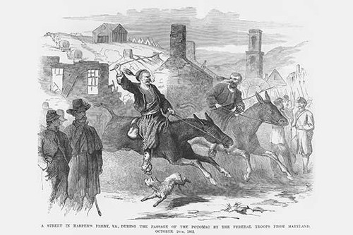 Zouaves Rode their horses thru Harper's Ferry Poster Print by Frank  Leslie - Item # VARBLL0587325828