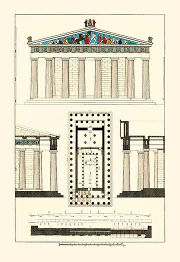 Architectural Drawings of Renaissance Architecture Poster Print by J. Buhlmann - Item # VARBLL0587095563