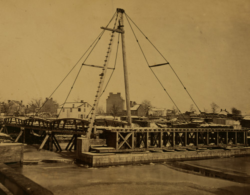 New bridge over Potomac River on the Washington, Alexandria and Georgetown Railroad. Total length 5,104 feet Poster Print - Item # VARBLL058745582L