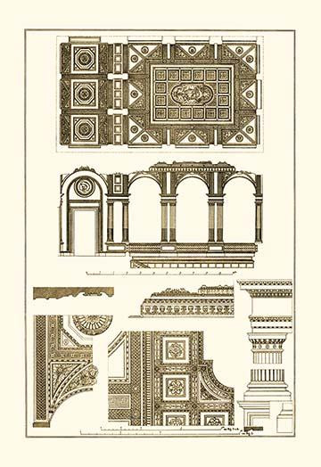 Architectural Drawings of Renaissance Architecture Poster Print by J. Buhlmann - Item # VARBLL0587090901