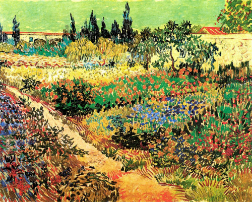 Flowering Garden with Path Poster Print - Item # VARBLL058750485L