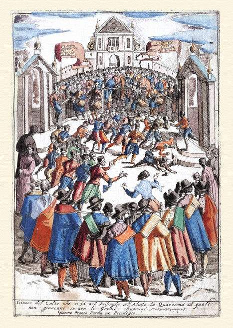 Dress of Venetian Men and Ladies - Game of Chocks Poster Print by Franco Giacomo - Item # VARBLL0587396628
