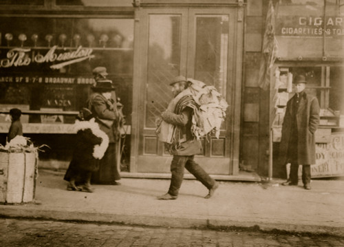 Old man carrying garments, Delancey St., N.Y Poster Print - Item # VARBLL058754595L