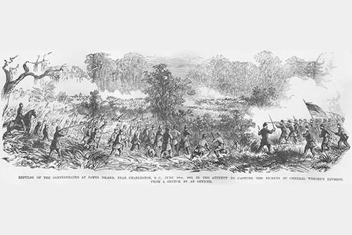 Repulse of Attack on James Island Poster Print by Frank  Leslie - Item # VARBLL0587325941