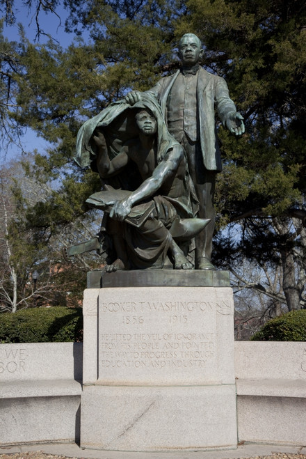 Statue of Booker T. Washington "Lifting the Veil of Ignorance," by Charles Keck located at Tuskegee University in Tuskegee, Alabama Poster Print by Carol Highsmith - Item # VARBLL0587558342 Statue of Booker T. Washington "Lifting the Veil of Ignorance," by Charles Keck located at Tuskegee University in Tuskegee, Alabama Poster Print by Carol Highsmith - Item # VARBLL0587558342