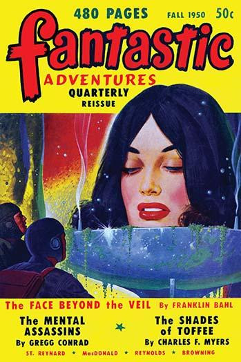A pulp magazine cover from Fall 1950 illustrating a story about avoid from the void, trap or not? Poster Print by Robert Gibson Jones - Item # VARBLL0587278633