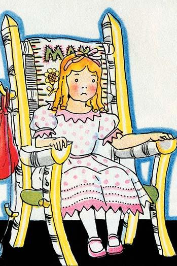 Goldilocks tries mama Bear's chair but it is not right. Poster Print by Julia Letheld Hahn - Item # VARBLL058727543x