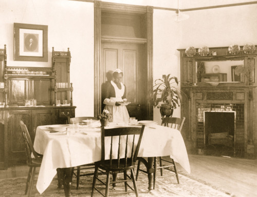 Young African American woman serving dinner, Hampton Institute, Hampton, Va. Poster Print - Item # VARBLL0587634944