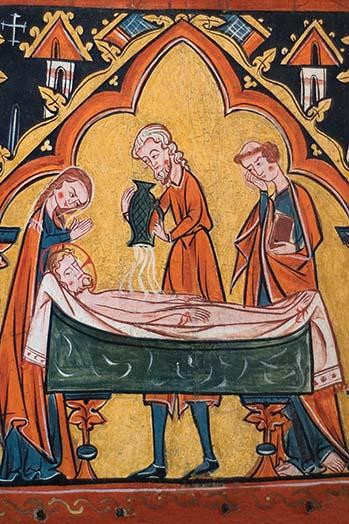 Tempera on Wood - Preparation of Christ's Body for His Entombment Poster Print - Item # VARBLL058760265L