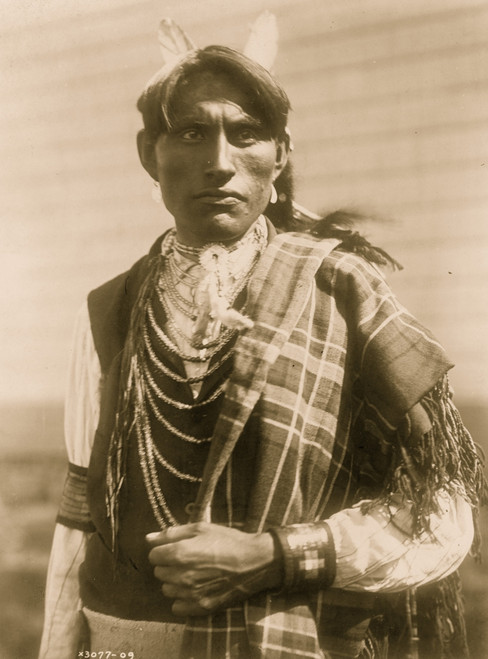 Reuben Black Boy, half-length portrait, facing front. Poster Print