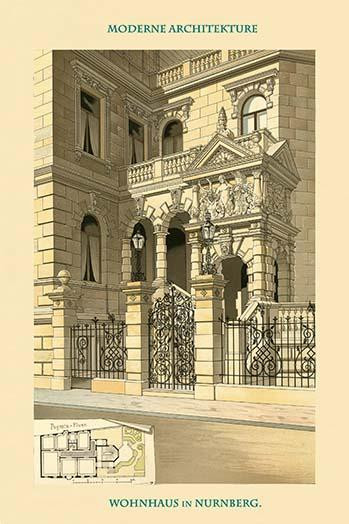 Residence in Nuremberg - Detail - Doors Poster Print by Lambert & Stahl - Item # VARBLL058731124x