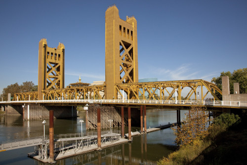 Historic Tower Bridge, Sacramento, California over the Sacramento River Poster Print - Item # VARBLL058751921L