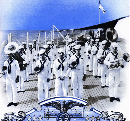 Naval band on Deck of Ship Poster Print - Item # VARBLL0587435429