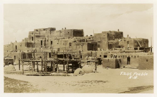 Taos Pueblo  New Mexico  Usa Poster Print By Mary Evans / Grenville Collins Postcard Collection - Item # VARMEL11096276