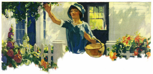 Girl Picking Fruit Poster Print By Mary Evans Picture Library/Peter & Dawn Cope Collection - Item # VARMEL10543117