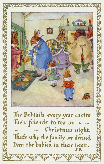 Rabbits & Hedgehog Poster Print By Mary Evans Picture Library/Peter & Dawn Cope Collection - Item # VARMEL10982009