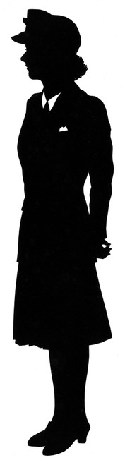 Silhouette Of A Woman In Uniform Poster Print By ®H L Oakley / Mary Evans - Item # VARMEL10503959