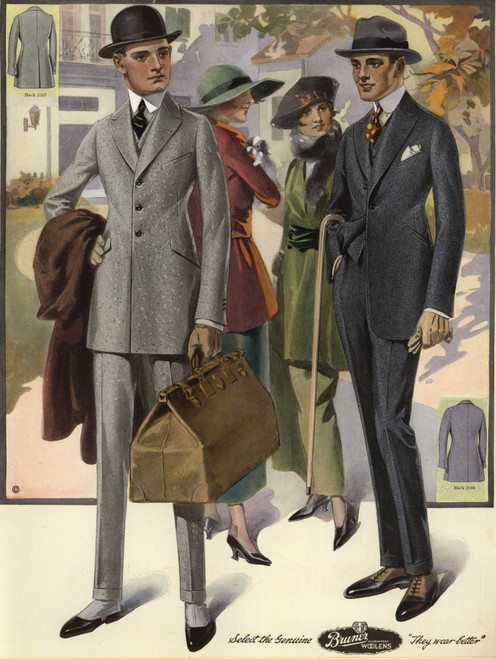Men'S Single-Breasted Suits From The 1920S Poster Print By ® Florilegius / Mary Evans - Item # VARMEL10935735