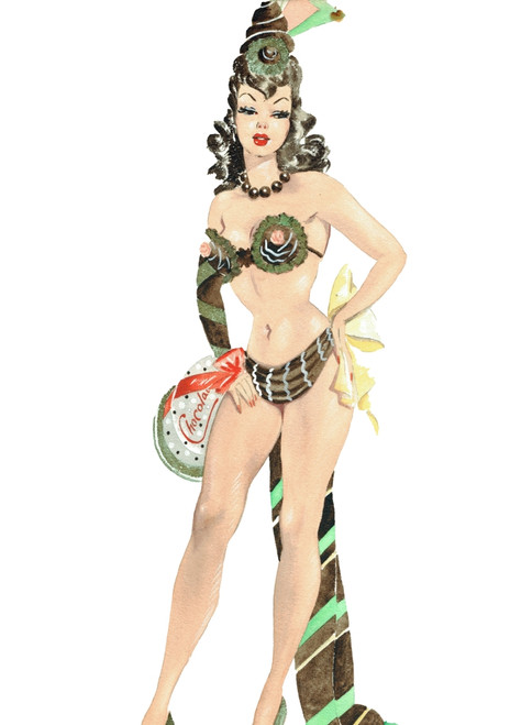 Chocolate Girl' - Murray'S Cabaret Club Costume Design Poster Print By ® The Murrayæs Cabaret Club Collection / Mary Evans Picture Library - Item # VARMEL11677699