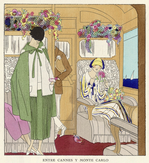 Two Elegant Ladies In A Railway Carriage Poster Print By Mary Evans Picture Library - Item # VARMEL10190949