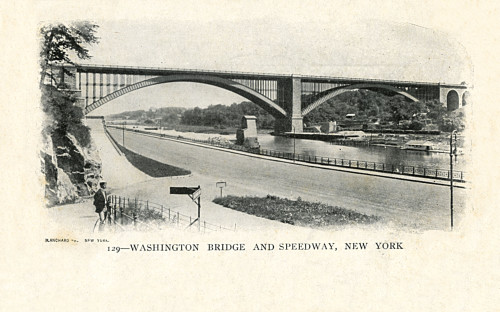 Washington Bridge And Speedway  New York  Usa Poster Print By Mary Evans / Grenville Collins Postcard Collection - Item # VARMEL10697768