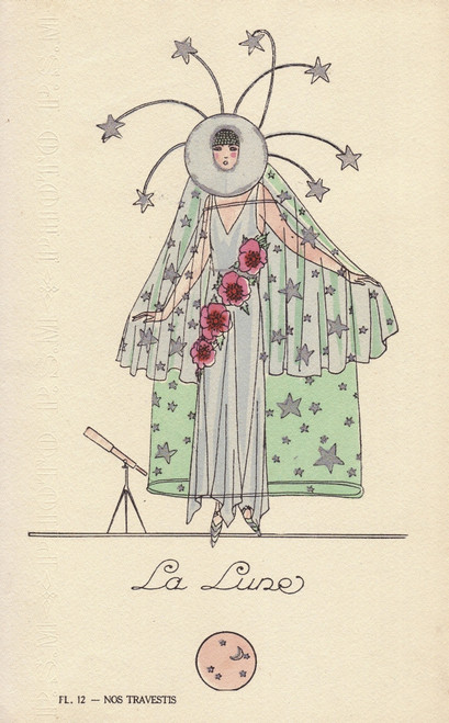 Woman In Lunar Fancy Dress Costume Poster Print By ® Florilegius / Mary Evans - Item # VARMEL10940903