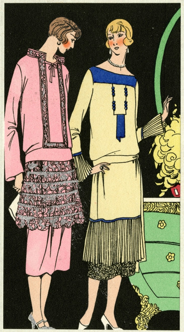 Two Ladies In Outfits By Philippe Et Gaston And Bernard Poster Print By Mary Evans Picture Library - Item # VARMEL10547269