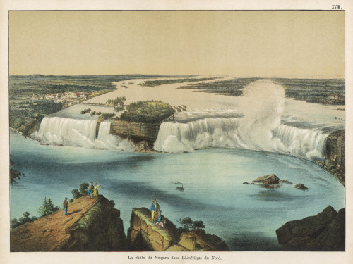 Niagara Falls Between Canada And The Usa Poster Print By Mary Evans Picture Library - Item # VARMEL10006981