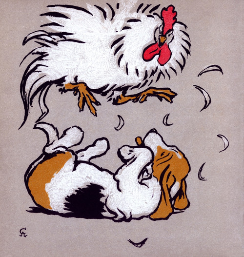 Illustration By Cecil Aldin  The Farmyard Puppies Poster Print By Mary Evans Picture Library - Item # VARMEL10981110