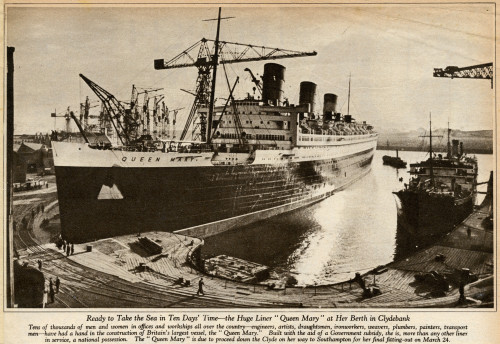 Queen Mary Ocean Liner  Ready For  Journey Down The Clyde Poster Print By Mary Evans Picture Library - Item # VARMEL10909196