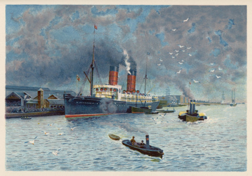 Liverpool Docks C1895 Poster Print By Mary Evans Picture Library - Item # VARMEL10146577