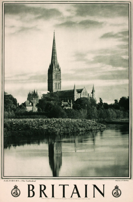 Britain Poster  Salisbury Cathedral Poster Print By Mary Evans Picture Library/Onslow Auctions Limited - Item # VARMEL10720106