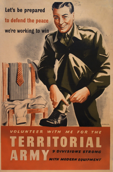 Poster Advertising The Territorial Army Poster Print By Mary Evans Picture Library/Onslow Auctions Limited - Item # VARMEL10500104
