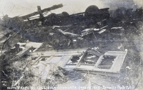 Scotch Express Collision  Cudworth  Debris Poster Print By The Institution Of Mechanical Engineers / Mary Evans - Item # VARMEL10510187