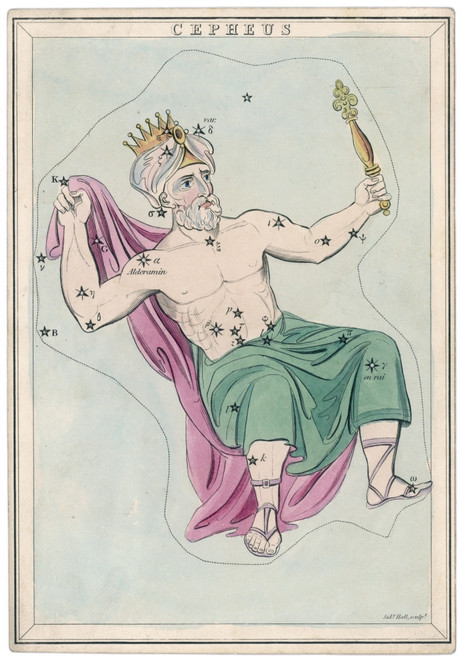 Cepheus Star Map Poster Print By Mary Evans Picture Library - Item # VARMEL10086601