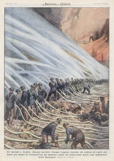 Firemen In London Blitz Poster Print By Mary Evans Picture Library - Item # VARMEL10000242
