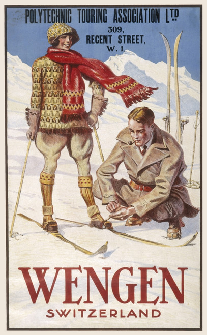 Holiday Poster For Wengen In Switzerland Poster Print By Mary Evans Picture Library/Onslow Auctions Limited - Item # VARMEL10240212